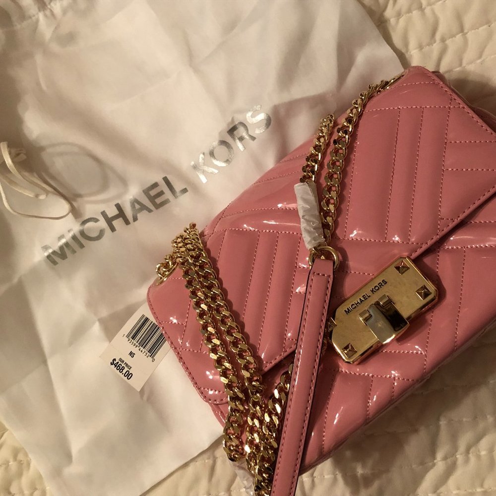 Micheal KORS Pink Patent Leather Crossbody